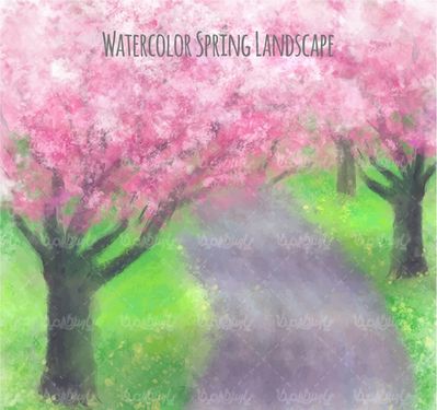وکتور شکوفه درخت