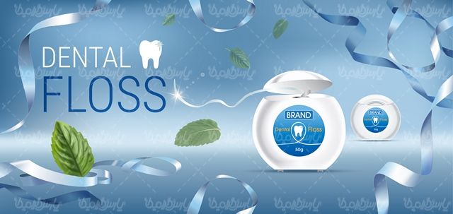 Vector dental floss
