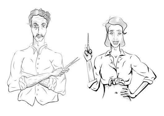 Hairdressing vector