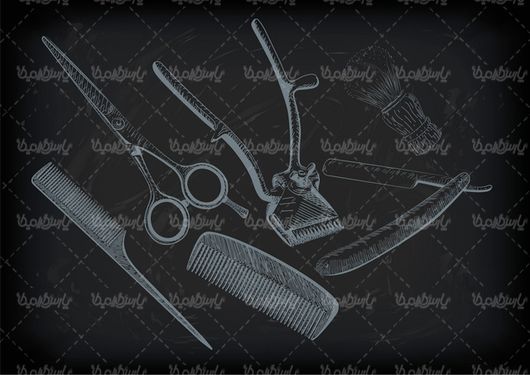 Hairdressing vector