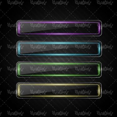Glass label vector