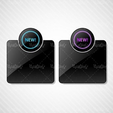 Glass label vector