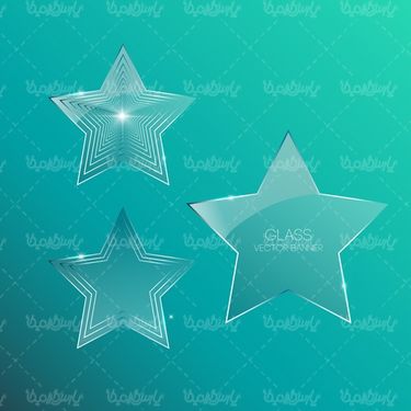 وکتور برچسب شیشه ای