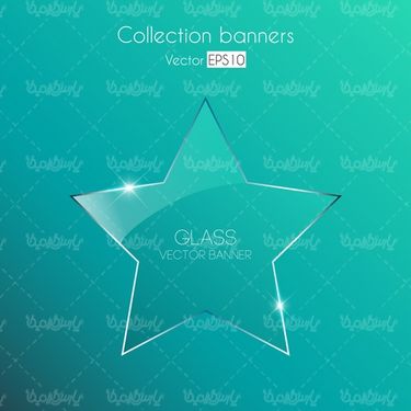 وکتور برچسب شیشه ای