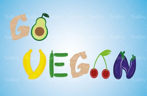 Vegetarian logo vector