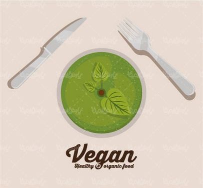 Vegetarian logo vector