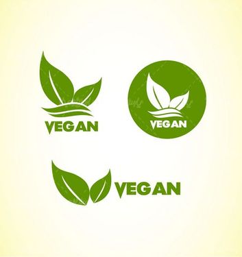 Vegetarian logo vector