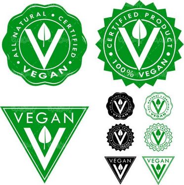 Vegetarian logo vector