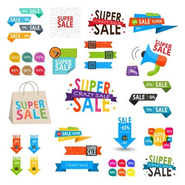 وکتور لیبل تخفیف