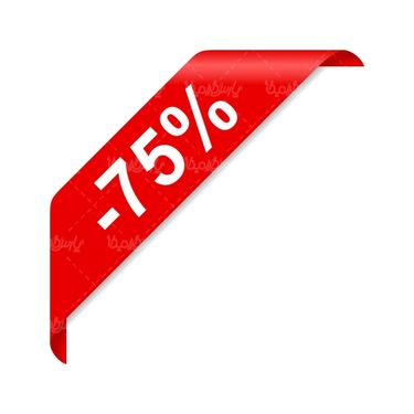 Vector discount sticker