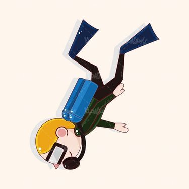 snorkeling vector