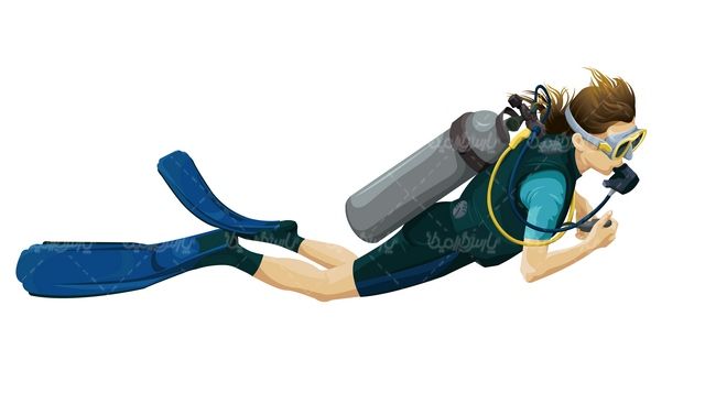 snorkeling vector