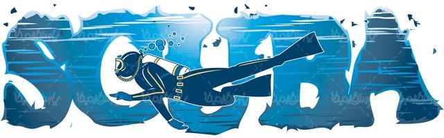 snorkeling vector