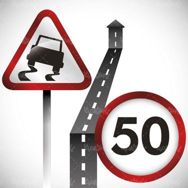 Vector traffic signs