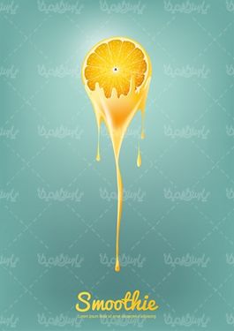 وکتور آب پرتقال