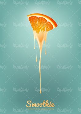 Orange juice vector