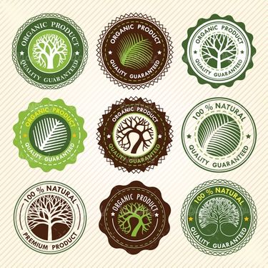 Organic Label Vector