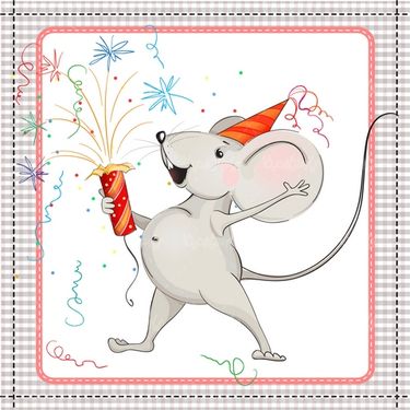 Mouse and cheese vector