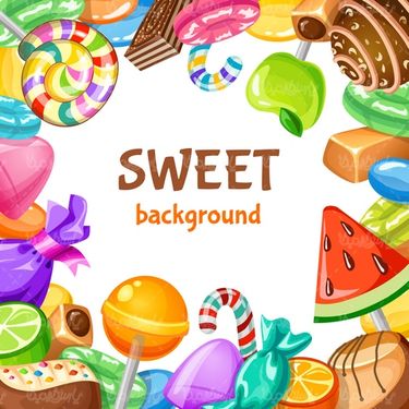 Wooden candy vector