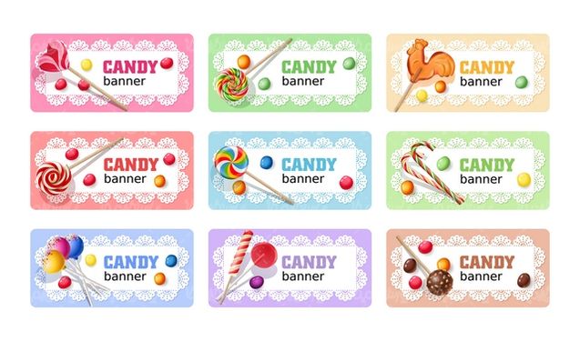 Wooden candy vector