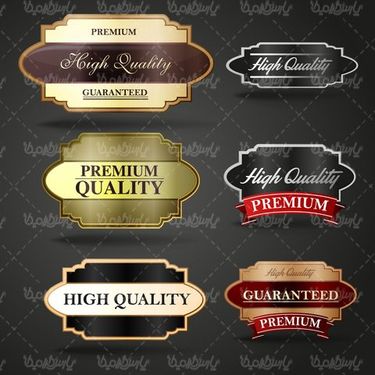 Graphic label vector