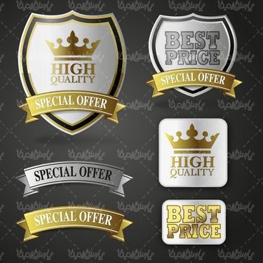 Graphic label vector