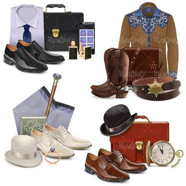 Men's clothing vector