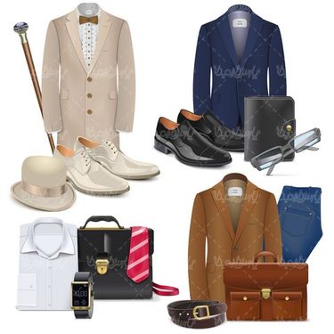 Men's clothing vector