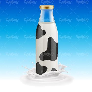 وکتور شیشه شیر