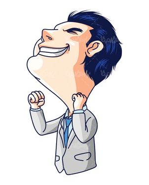 وکتور مرد خوشحال