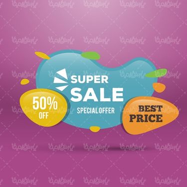 وکتور برچسب فروش