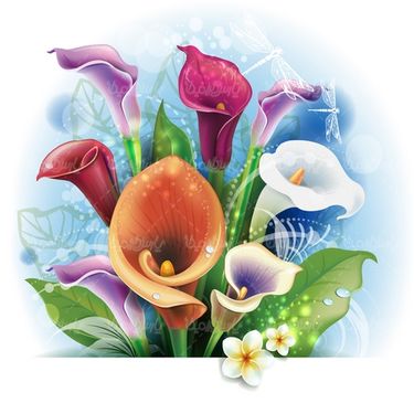 Vector flower background