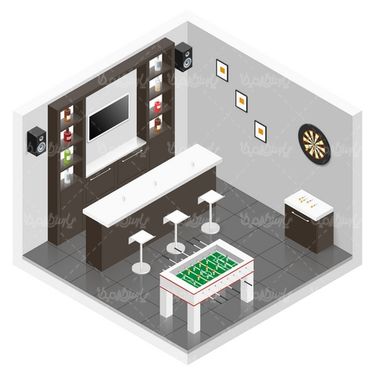 Interior design vector