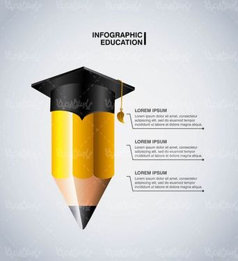 وکتور اینفوگرافی تحصیل