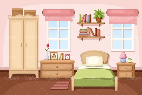 وکتور تخت خواب