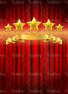 Cinema curtain vector