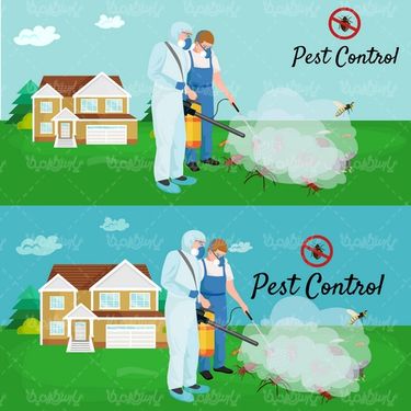 Insect spraying vector