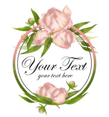 وکتور فریم گل