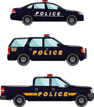 Police car vector