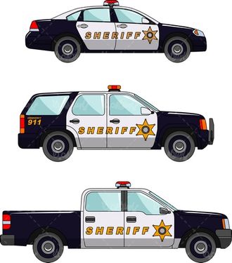 Police car vector