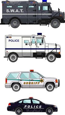 Police car vector