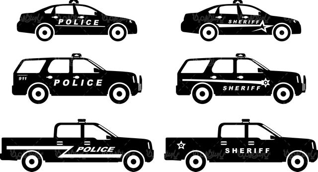 Police car vector
