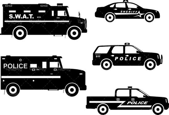 Police car vector