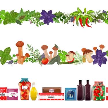 وکتور شیشه مواد غذایی