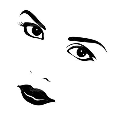 وکتور چهره زن
