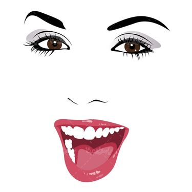 وکتور چهره زن