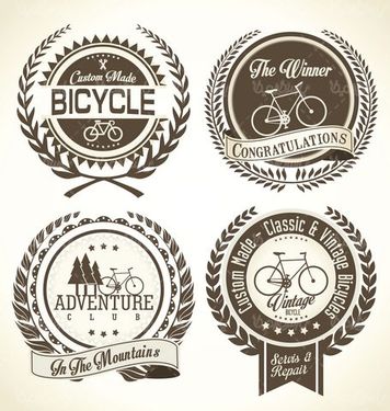 Vector bicycle label