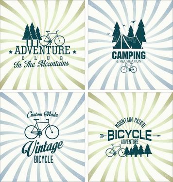 Vector bicycle label