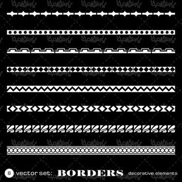 Flower border vector