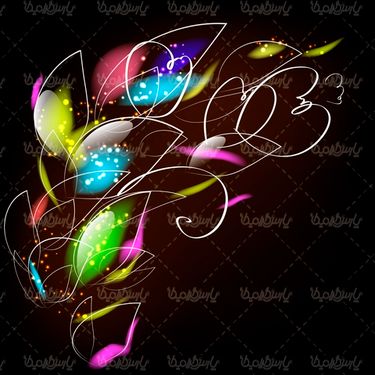 وکتور بکگراند جلوه نور